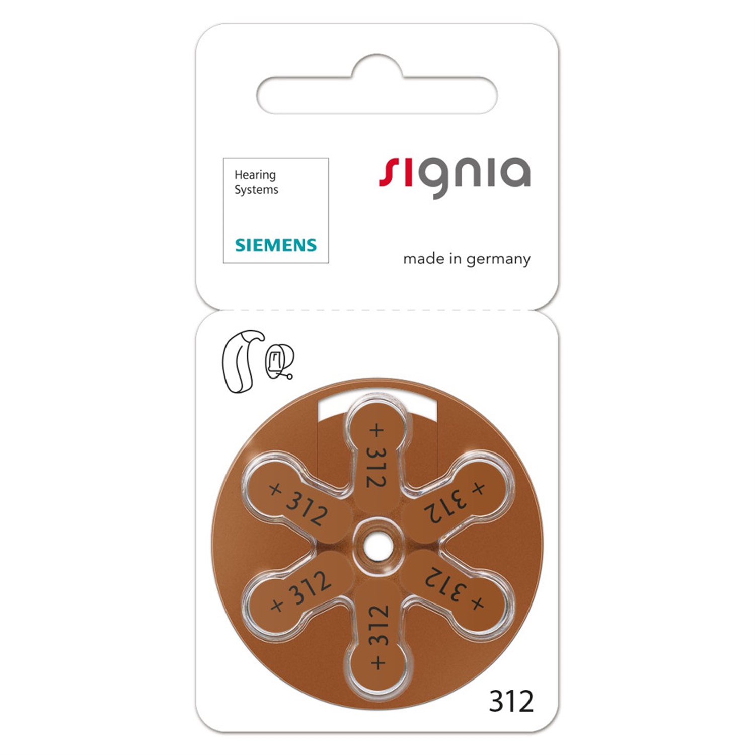 Signia / Siemens - 1 x 6 / 312er